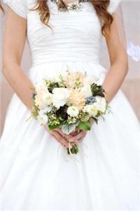 wedding dress, white, long