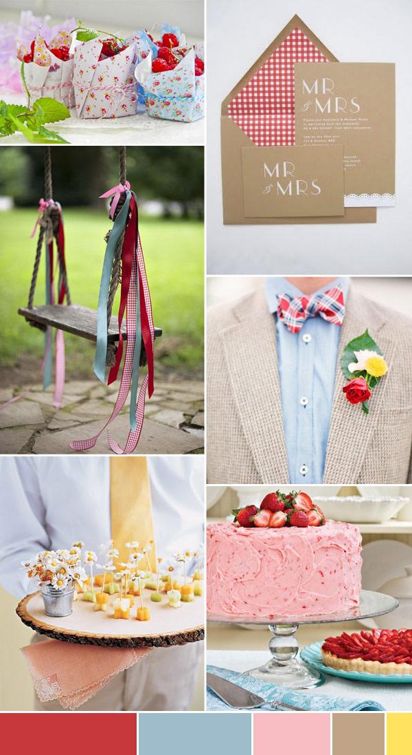 Outdoor Wedding, Summer picnic wedding moodboard