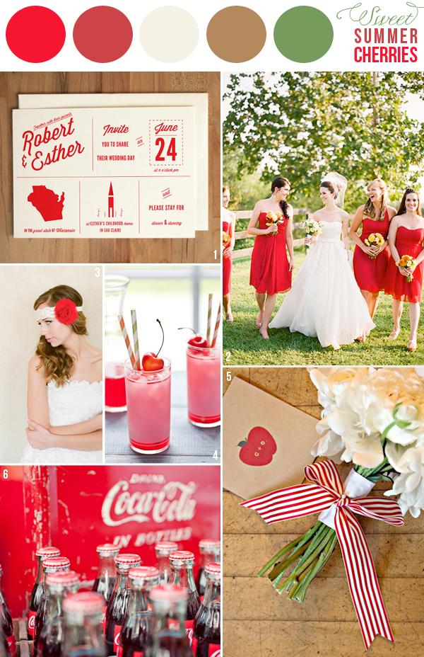 Outdoor Wedding, Summer wedding palette