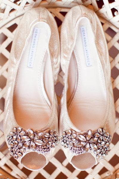 The Shopping List, Very Wang, flats, embellished, jewelled, peep toe