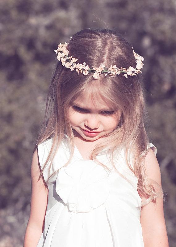 Floral Crowns, laurel, floral crown, flower girl hair