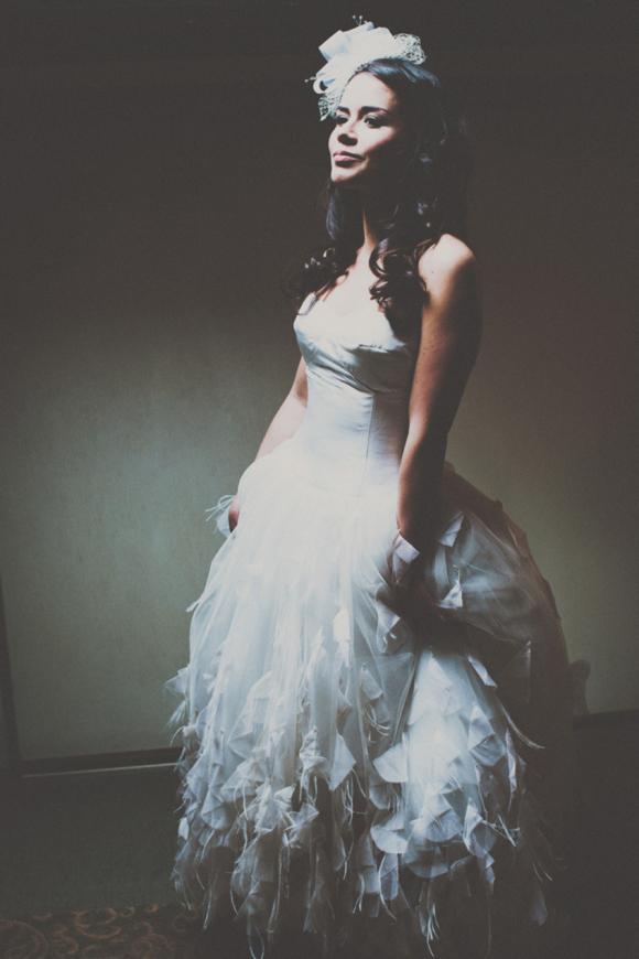 The Girls, wedding dress, texture, ruffles