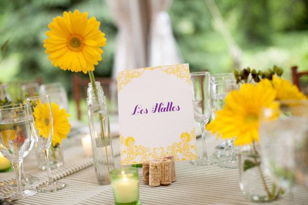 Table Decor, decor, table names, place settings