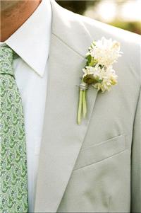 Attire. boutonnière, groom