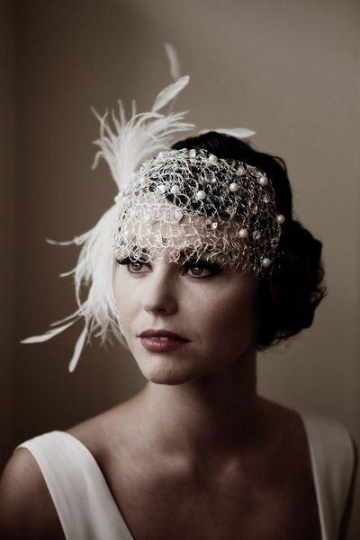 Fave Hair, hair, 1920s, headpiece, feather