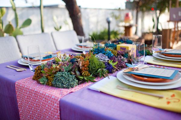 Venue decoration, table flowers