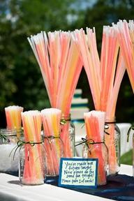 To Do at Reception, Glow sticks.