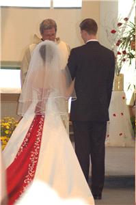 Bridal Dresses. RED GOLD AND WHITE THEME