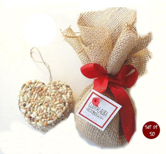 Christmas themed wedding favours