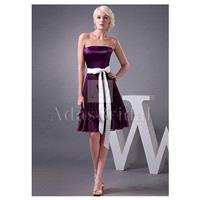 Wonderful Chiffon Starpless Neckline Knee-length A-line Homecoming Dresses With Detachable Sash - ov