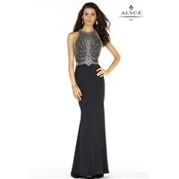 Black Alyce Prom 6693-17 Alyce Paris Prom - Rich Your Wedding Day