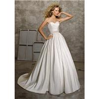 Mori Lee 4524 - Long Mori Lee Wedding Strapless A Line Dress - 2017 New Wedding Dresses