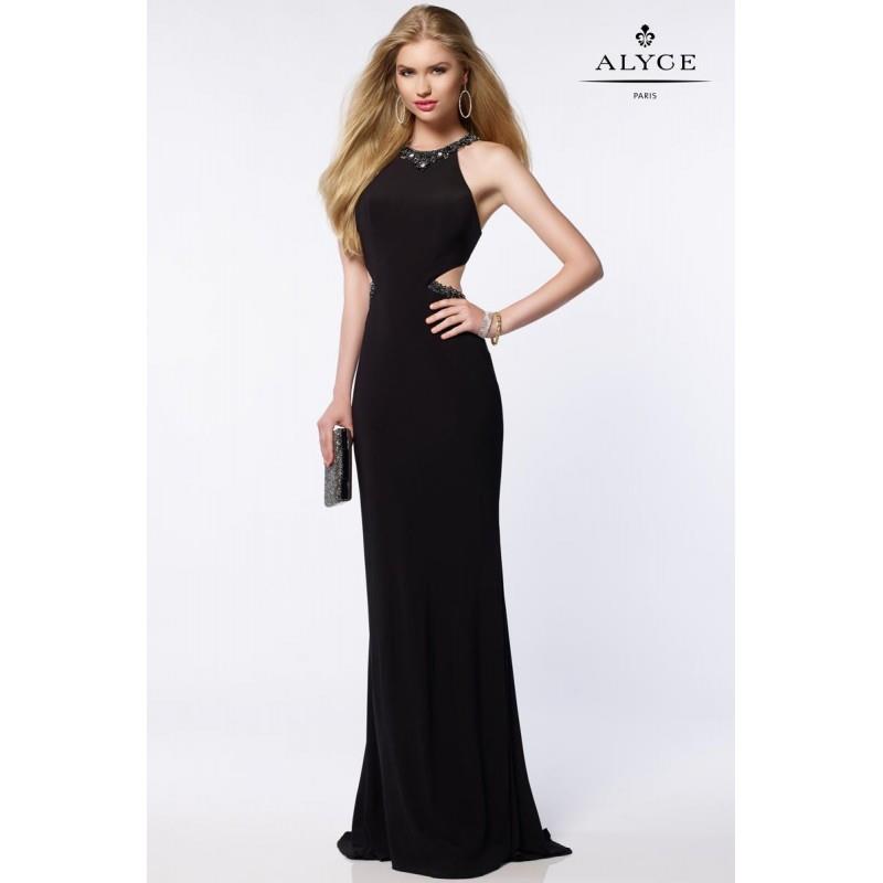 My Stuff, Black Alyce Prom 8003 Alyce Paris Prom - Top Design Dress Online Shop