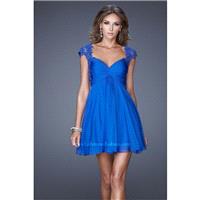 La Femme Short Cocktail 20682 Black,Electric Blue,Majestic Purple Dress - The Unique Prom Store