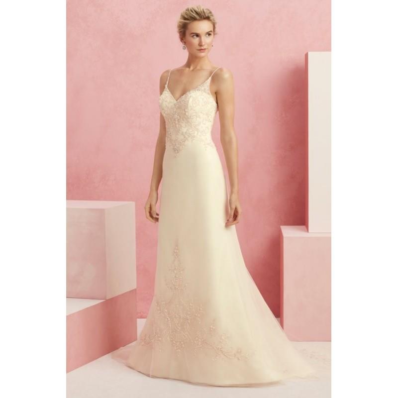 My Stuff, Style BL222 by Beloved by Casablanca Bridal - Chapel Length Floor length V-neck Fit-n-flar