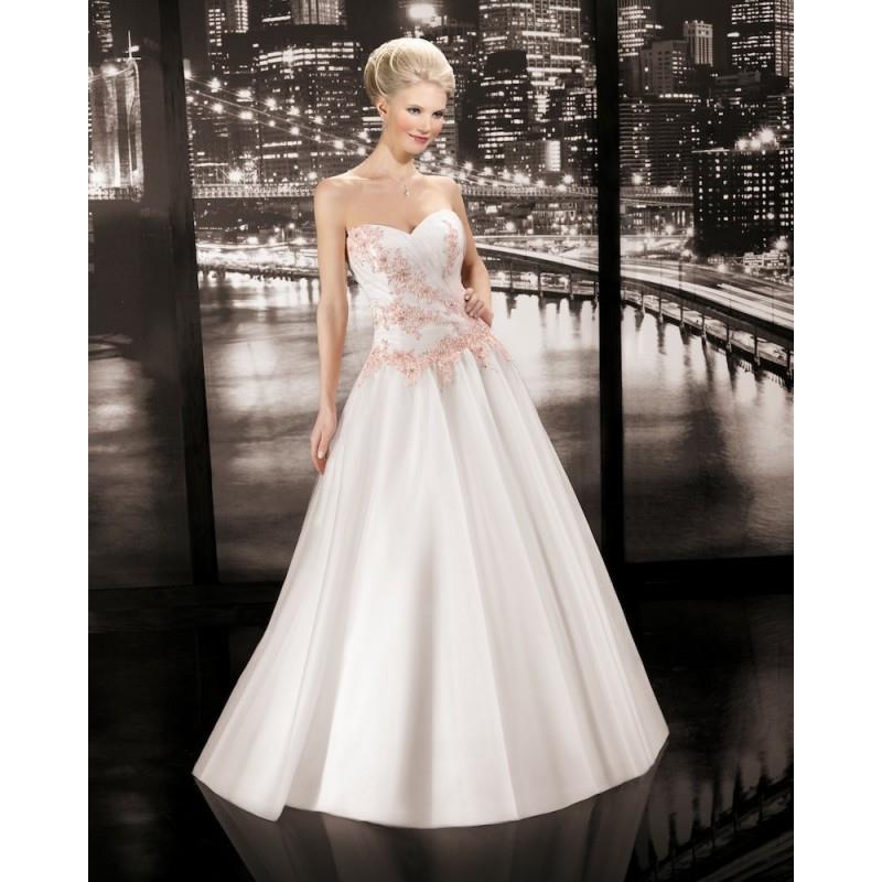 My Stuff, Simple A-line Sweetheart Lace Floor-length Satin&Tulle Wedding Dresses - Dressesular.com