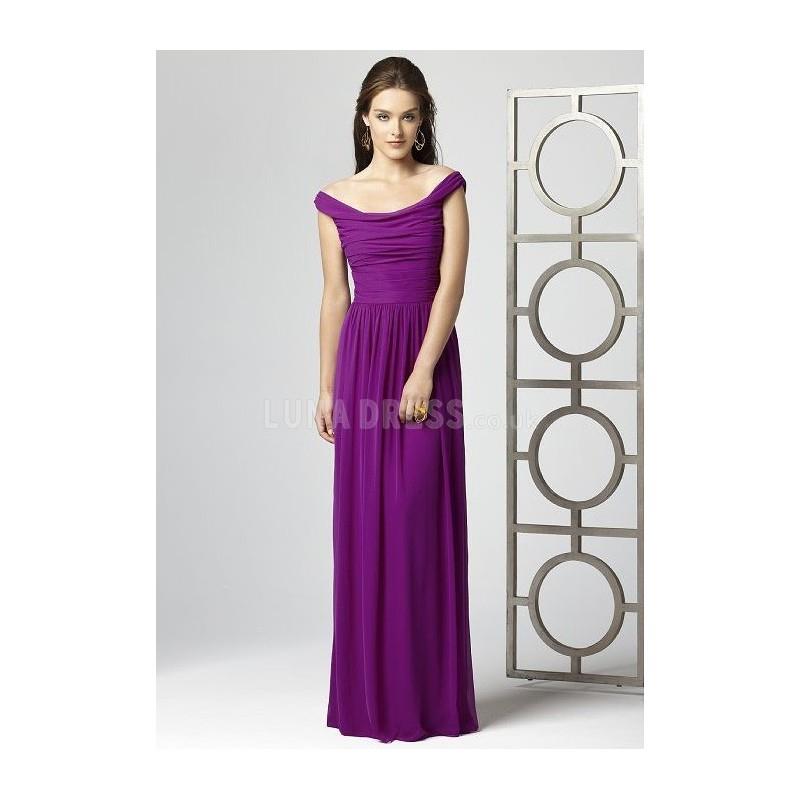 My Stuff, Pleasant Chiffon Floor Length Off the Shoulder Natural Waist Bridesmaid Dress - Compelling