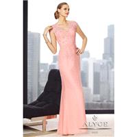 Jean De Lys by Alyce Paris 29692 Light Pink,Burgundy,Sand Dress - The Unique Prom Store