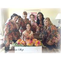 Bridesmaids Robes, Kimono Crossover Robes, Spa Wraps, Bridesmaids gift, getting ready robes, Bridal