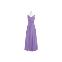 Tahiti Azazie Pierrette - V Neck V Back Chiffon Floor Length Dress - Cheap Gorgeous Bridesmaids Stor