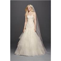 Style CWG737 by Oleg Cassini at David%E2%80%99s Bridal - Tulle Chapel Length Floor length Mermaid Sw