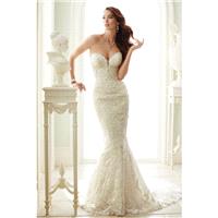 Style Y21671 by Sophia Tolli for Mon Cheri - Sheath Chapel Length Sleeveless LaceTulle Floor length