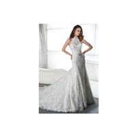 Demetrios 1442 - Spring 2013 Demetrios Ivory Full Length Sheath High-Neck - Nonmiss One Wedding Stor