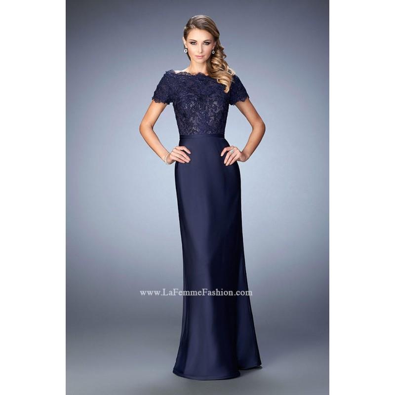 My Stuff, Dark Blue La Femme Evening 21962 La Femme Evening - Rich Your Wedding Day