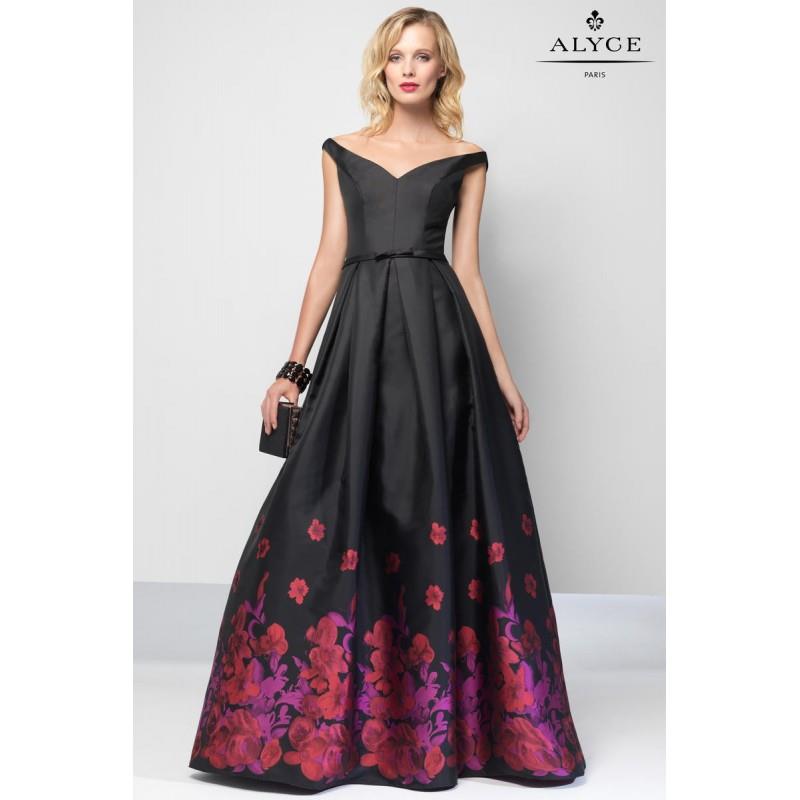 My Stuff, Black/Red Alyce Prom 6671 Alyce Paris Prom - Rich Your Wedding Day