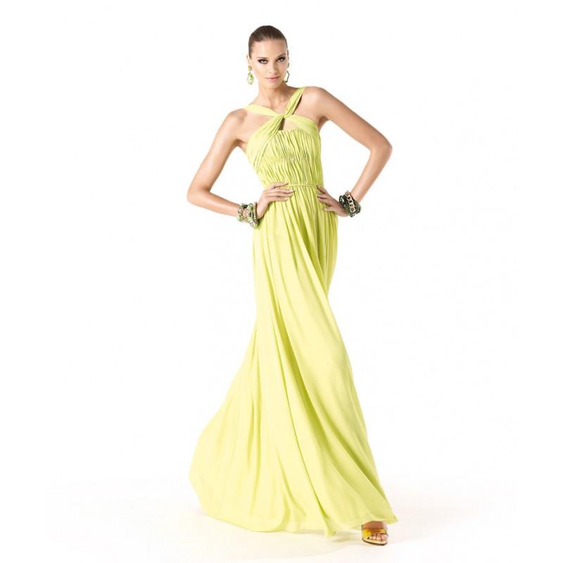 My Stuff, Elegant A-line Halter Ruching Floor-length Chiffon Cocktail Dresses - Dressesular.com