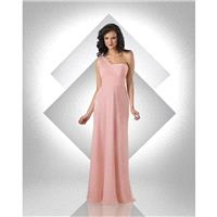 Bari Jay 331 One Shoulder Draped Back Cascading Train - Bridesmaids A Line Bari Jay Bella Chiffon On