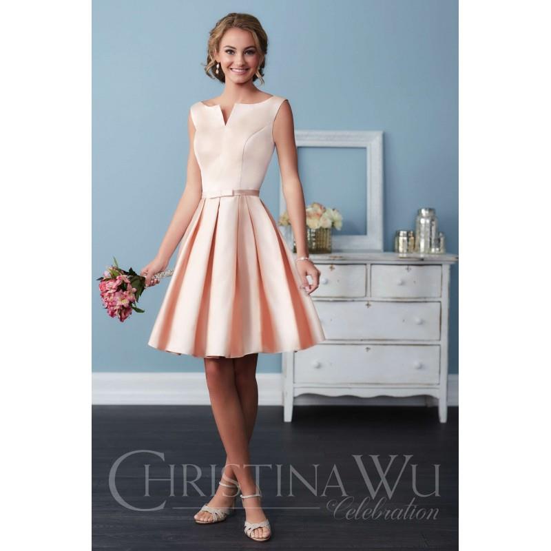 My Stuff, Christina Wu Style 22757 by Celebration by Christina Wu - Satin Short High A-Line Eternity