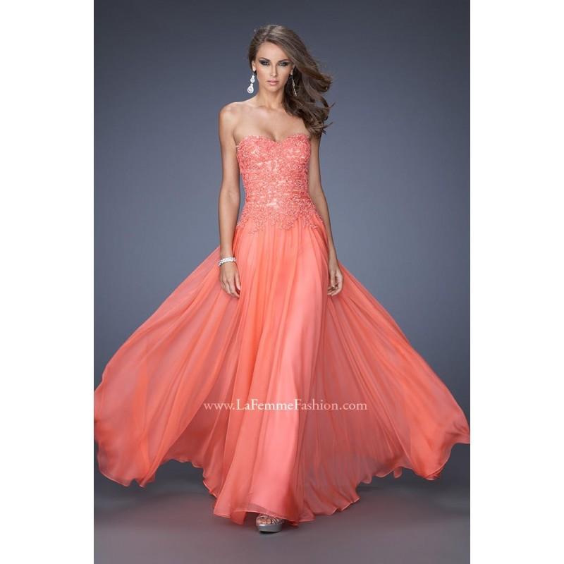 My Stuff, Hot Coral La Femme 20108 La Femme Prom - Rich Your Wedding Day