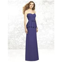 Social Bridesmaids 8129 - Strapless Social Bridesmaids Nu-Georgette Long Bridesmaids Natural Waist D