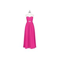 Fuchsia Azazie Josie - Floor Length Back Zip Sweetheart Chiffon - Cheap Gorgeous Bridesmaids Store