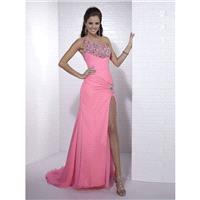 Nice One Shoulder Beading Sleeveless Floor-length Chiffon Prom Dresses Evening Dresses In Canada Pro