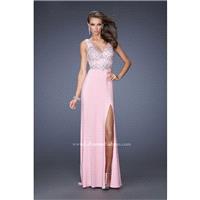 Pink Le Femme Gigi Prom Gowns Long Island GiGi by La Femme 20020 GiGi Designs by La Femme - Top Desi