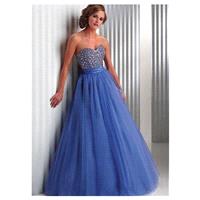 Chic Tulle Sweetheart Neckline Floor-length A-line Prom Dress - overpinks.com