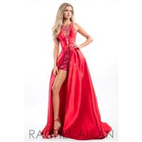 Rachel Allan 7556 Prom Dress - Prom 2 PC, Fitted Illusion, Jewel Rachel Allan Long Dress - 2017 New