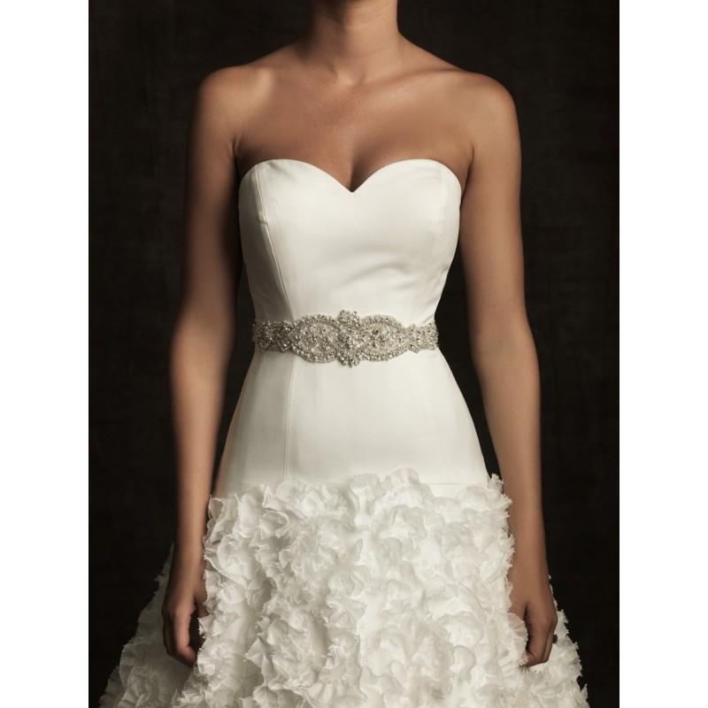 My Stuff, Allure S33 Beaded Bridal Belt with Organza Ties - Crazy Sale Bridal Dresses|Special Weddin