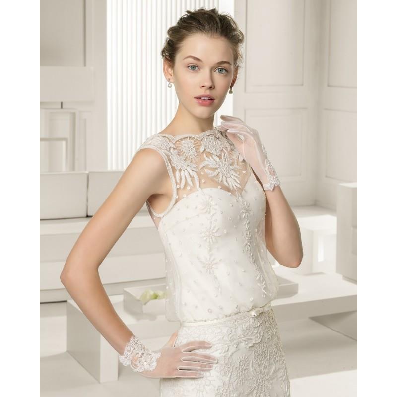 My Stuff, Chiffon Bateau Column Sweep Train Wedding Dress With Appliques - dressosity.com