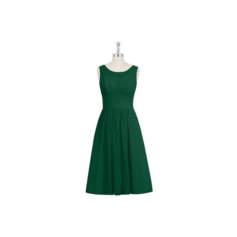 My Stuff, Dark_green Azazie Skyla - Knee Length Chiffon Scoop Illusion Dress - Cheap Gorgeous Brides