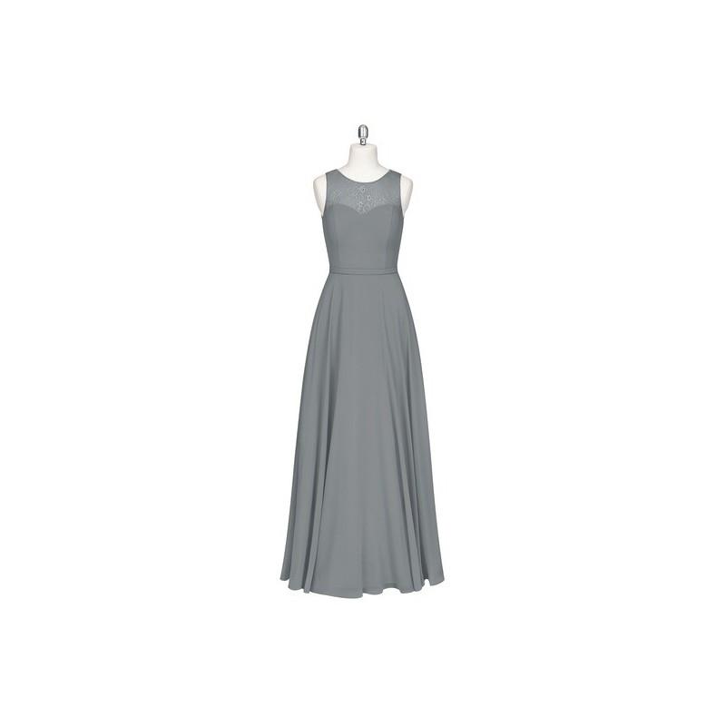 My Stuff, Steel_grey Azazie Hayden - Chiffon And Lace Floor Length Illusion Sweetheart - Charming Br