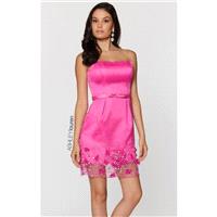 Fuchsia Floral Embellished Dress by ASHLEYlauren - Color Your Classy Wardrobe