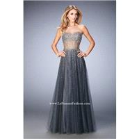 Gunmetal La Femme 22369 La Femme Prom - Rich Your Wedding Day