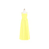 Lemon Azazie Ellie JBD - Straight Back Zip Chiffon Floor Length Dress - Cheap Gorgeous Bridesmaids S