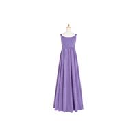 Tahiti Azazie Tiana JBD - Scoop Floor Length Chiffon Bow/Tie Back Dress - Charming Bridesmaids Store