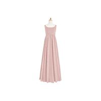 Dusty_rose Azazie Tiana JBD - Floor Length Bow/Tie Back Scoop Chiffon Dress - Cheap Gorgeous Bridesm