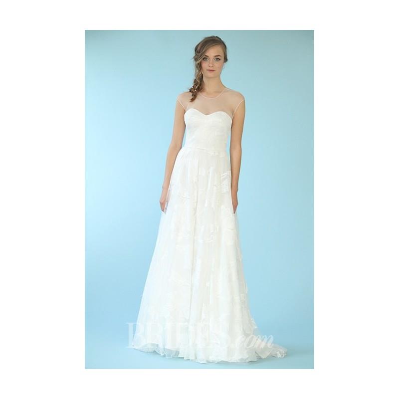 My Stuff, Lela Rose - Fall 2015 - The Villa Illusion Sweetheart Neck A-line Embroidered Tulle Weddin