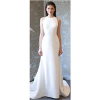 Romona Keveza rk8403 Spring/Summer 2018 Satin Sleeveless Spring Garden Simple Ivory Sweep Train Alin